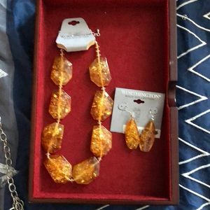 Necklace with matching earrings